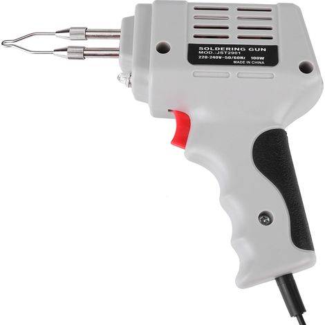 Pistolet à souder électrique 220V 100W avec fil de soudure et éclairage, outil de brasage manuel pour réparations précises (1/5)