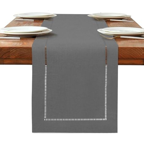 Chemin de Table Gris Foncé 180x32 cm