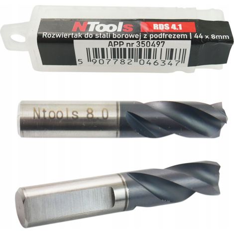 Fresa a punta per acciaio al boro 8 mm 44 mm RDS 4.1 ntools alesatore 8x44mm (1/5)
