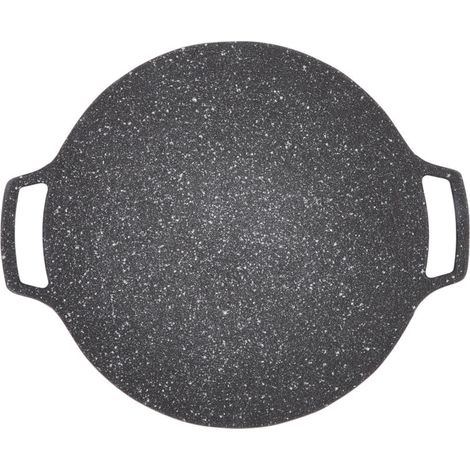 Korean-style grill pan, round frying pan, for outdoor home use, gas hob type, 33 cm (1/5)