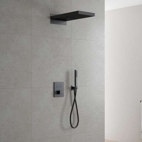 Kronenbach Smart Push Thermostat Duschsystem Unterputz für 3 Verbraucher, eckig (1/5)