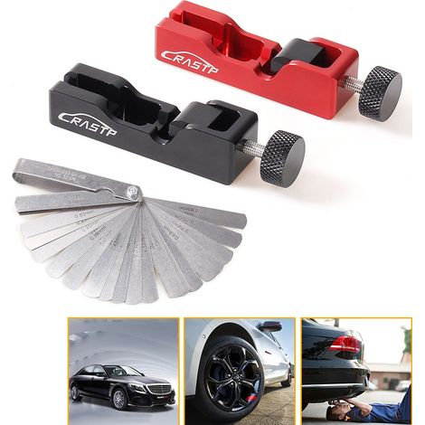 Automotive modification supplies spark plug gap adjustment tool retainer feeler gauge suitable for various spark plugs - 32 blade feeler gauge (1/4)