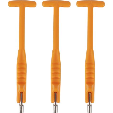 TENP Reifenventilkern-Auszieher, Universal-Reifenventilschaft-Auszieher 7 mm Durchmesser zum Montieren und Demontieren von Reifen sowie zum Montieren und Demontieren von Ventilen (Orange Typ B).