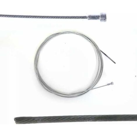 Câble souple Ø 2 mm Longueur 2,5 m Tête 6 x 6 mm (1/4)
