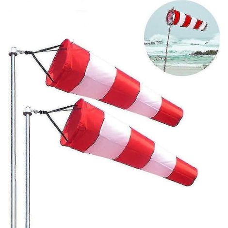 Drapeaux et cônes à ventCône de vent robuste pour aéroports - Indicateur de direction du vent extérieur en nylon ripstop 2025 (nouveau) (1/4)