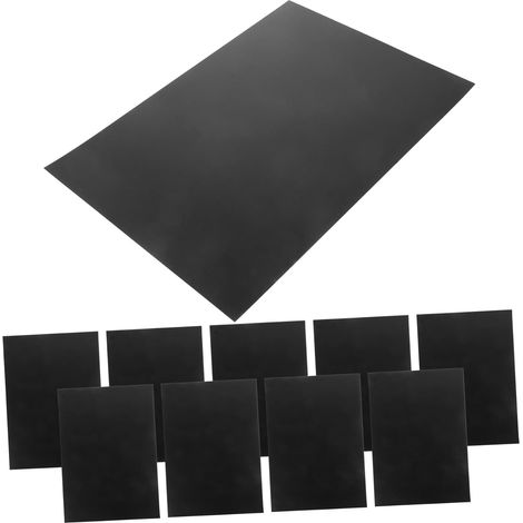 Lot de 10 feuilles de plaques en plastique rigide pour cadres photo, travaux manuels, panneaux, vitrines et présentations de projets, découpables, résistants aux rayures, 30 x 21 x 0 cm (1/5)