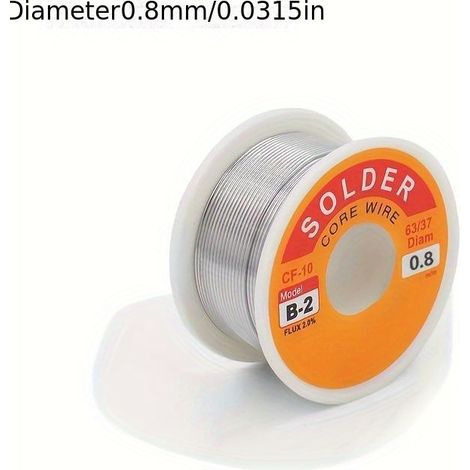 50 g 0,8 mm Zinn-Blei-Zinn-Draht-Schmelz-Rosin-Kern-Lötmittel-Lötdrahtrolle (1/5)