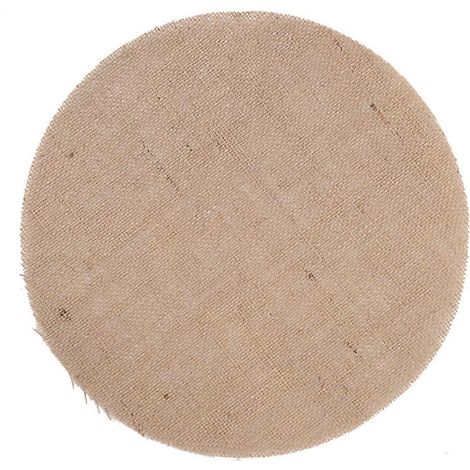 Lot de 5 sets de table ronds et carrés en toile de jute, résistants à la chaleur, petits sets de table naturels multicolores pour tables de mariage et de repas. (1/5)