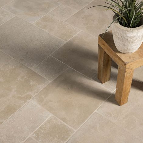 Carrelage effet pierre naturelle 4x1,5 cm – Beige mix – Surface 0,72 m² pour sols intérieurs et extérieurs – Installation facile (1/5)
