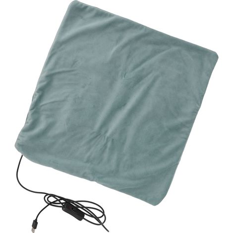 Soavoa Couverture Chauffante USB Douce Confortable pour Bureau Lecture Maison Vert Clair 1 Pièce (1/4)