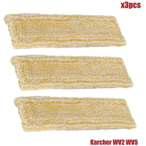 Accessoires de nettoyage lavables pour aspirateur de vitres Karcher Wv2 Wv5 : chiffons de nettoyage pour vitres, lingettes ménagères, balais à moquette (3 pièces) (1/5)