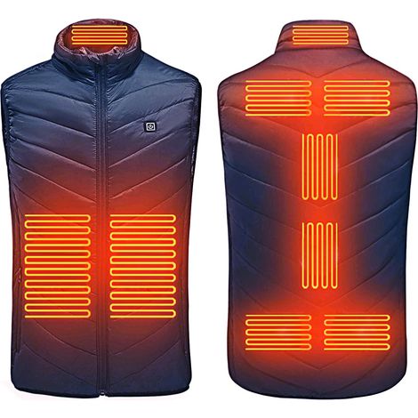 Veste Chauffante Homme Chasse, Gilet Chauffant Femme Mal De Dos, Doudoune Chauffante Sans Manche Femme, Blouson Chauffant Moto Électrique Manteau Thermiques Vêtements Usb 9 Zone Ski Équitation Travail (1/5)