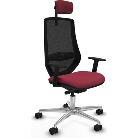 Piqueras y Crespo Silla Mardos granate cómoda para oficina (1/3)