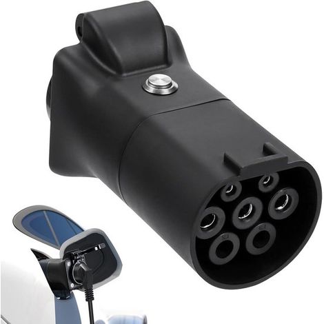 Allecto Plus – Typ-2-auf-Schuko-Adapter für Elektroautos – 35 kW, 16 A, 220 V – Kompatibel mit Kia EV6, IONIQ 5 und Kona EV