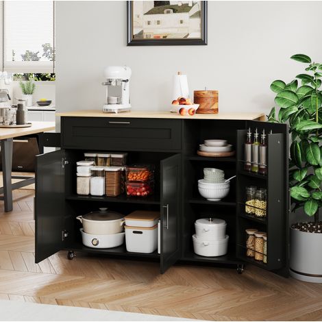 Tisch Küchentisch Aufbewahrung klappbar 1325 cm OKMYHOME (1/5)