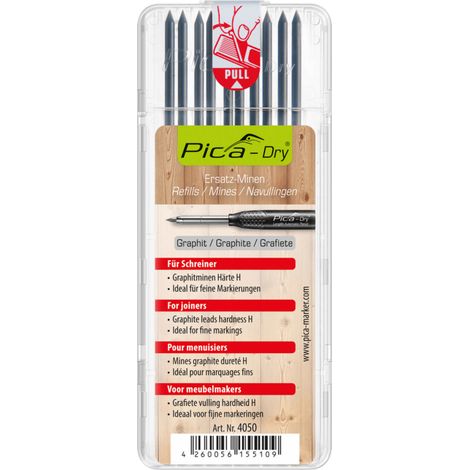 Pica 4050 Dry Graphite Refills For Joiners 10 Leads