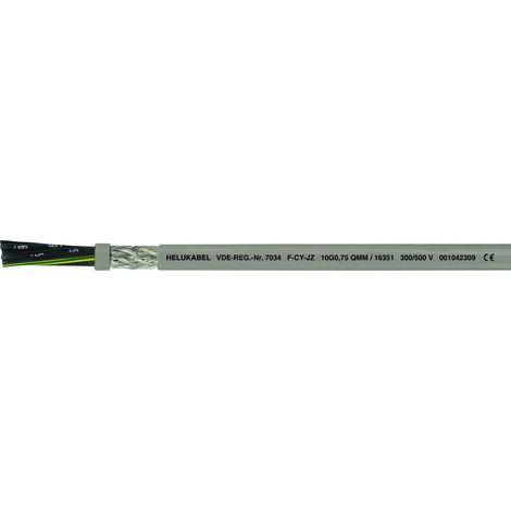 Elektrischer Draht helu f-cy-jz 1.5 mm² grau pro Meter
