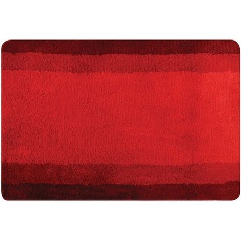 Alfombra de baño de poliéster BALANCE 60x90cm Rojo Spirella
