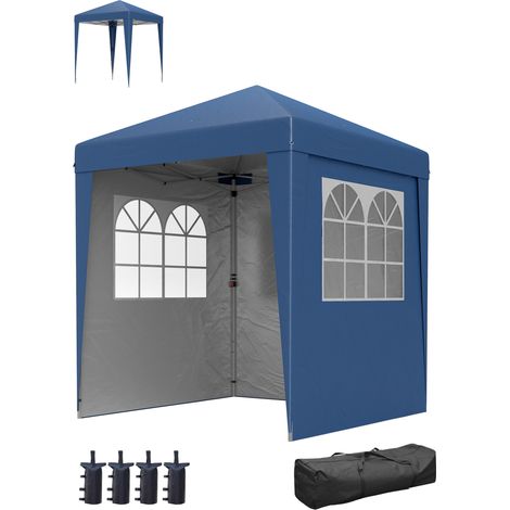 Tonnelle Pwyll Barnum Pop-Up Pliable Réglable 3 Hauteurs Bleu (1/5)