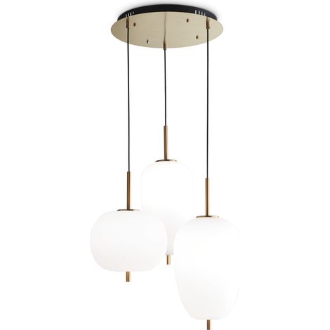 Ideal Lux UMILE - Suspension LED Cluster Intégrée 3 Lumières Blanc 3000K (1/2)