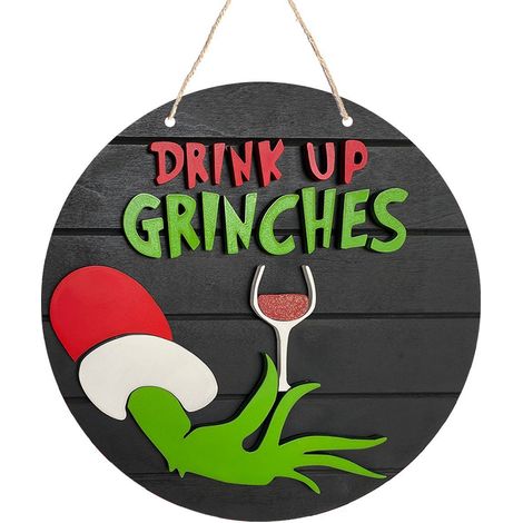 Dekorativer Anhänger Grünes Weihnachtsmonster (3D-Stil) Weihnachtsschmuck (B) (1/2)