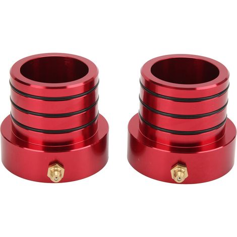 Jeffergarden 2 pièces ensemble de joints de Tube d'essieu avant billette aluminium résistance à l'oxydation remplacement pour Jeep Wrangler Cherokee TJRed-DOU