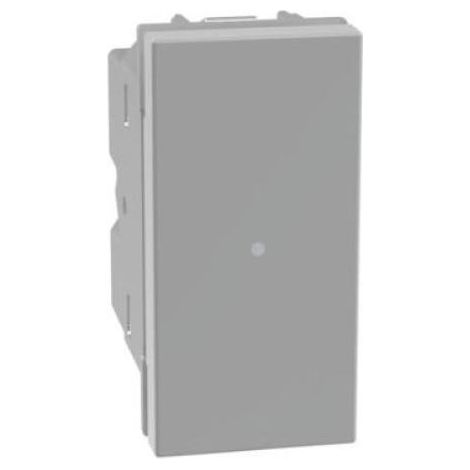 Interruttore MatixGo assiale Bticino JG4051 silver 1P 10AX illuminabile