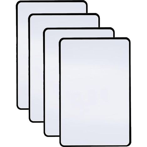 Loupe grossissante 3x, idéale pour la lecture, ensemble de 4 pièces, loupe flexible pleine page, adaptée aux livres, journaux, magazines, cartes et à l'inspection. (1/4)