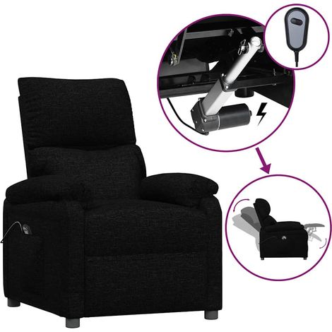 Maison Exclusive - Relaxsessel Elektrisch Schwarz Stoff (1/5)