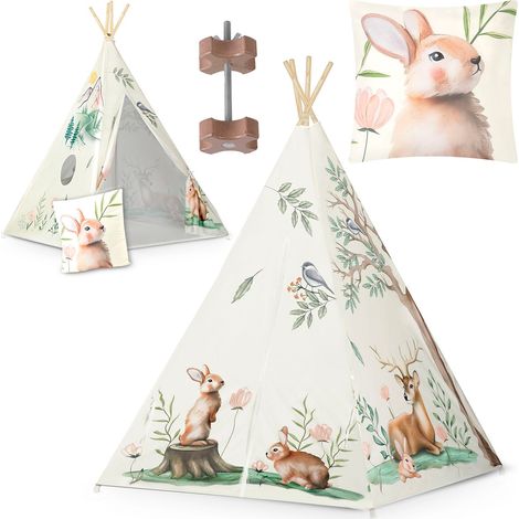 Tente tipi enfant nukido - beige
