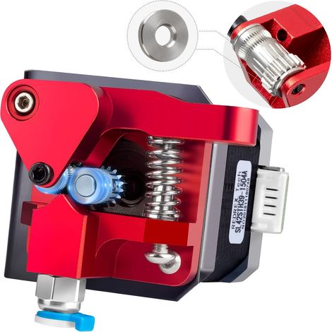 Extrusora Ender 3 de doble engranaje con kit de actualización de motor paso a paso Nema 17 para Ender 3 V2, Ender 3 Pro, Ender 3 Neo Series, Ender 5 Series, CR6 SE, CR10... (1/5)