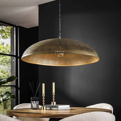 Suspension industrielle en métal bronze antique Celeste (1/3)
