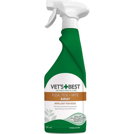 Floh-Zecken- und Milben-Flohbehandlungsspray für Hunde, pflanzliche Formel 500ml (1/5)