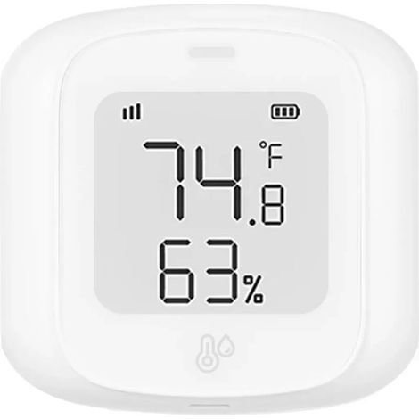 Sensore Wi-Fi di temperatura e umidità con schermo LCD per termometro e igrometro smart per la casa - Crezuo