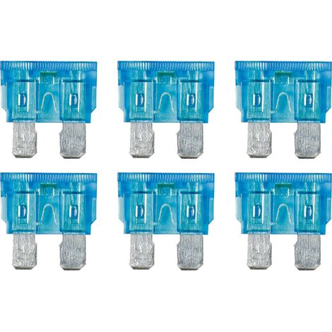 Smart Led, set 6 fusibili lamellari con spia a led, 12/32V - 15A (1/4)