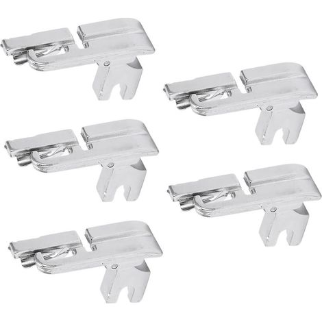 Set mit 5 Edelstahl-Saumfüßen, 3 mm niedriger Griff, multifunktionaler Universal-Nähfuß für Haushaltsnähmaschinen (1/5)