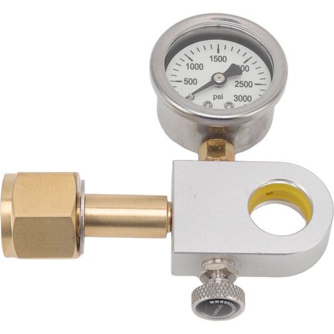 Adaptateur pour machine à eau gazeuse en cuivre W21.8 14 avec soupape de décharge et manomètre, connecteur rapide pour Terra (1/5)