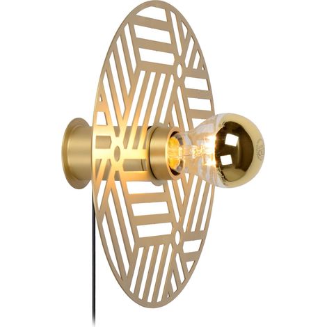 Applique murale Lucide Olenna laiton acier E27 40W (1/5)
