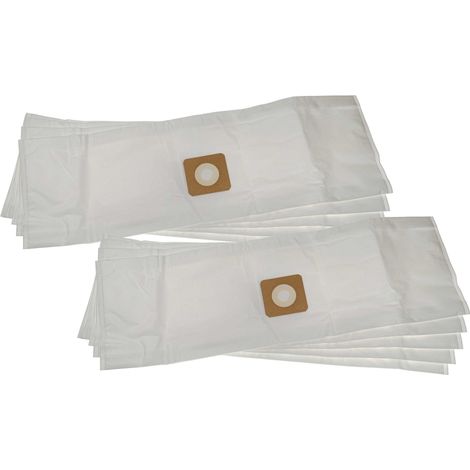 vhbw 10x bolsa compatible con Bosch AdvancedVac 20 aspiradora - vellón micro, 85 cm x 22,75 cm blanco