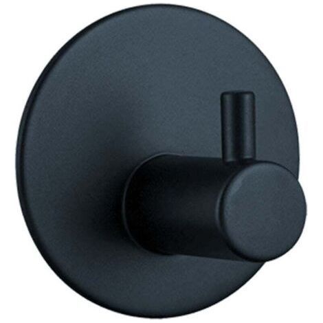 Crochet Ventouse Salle de Bain Porte Serviette Ventouse Puissant Support Accroche Torchon Cuisine Noir 4 (1/4)