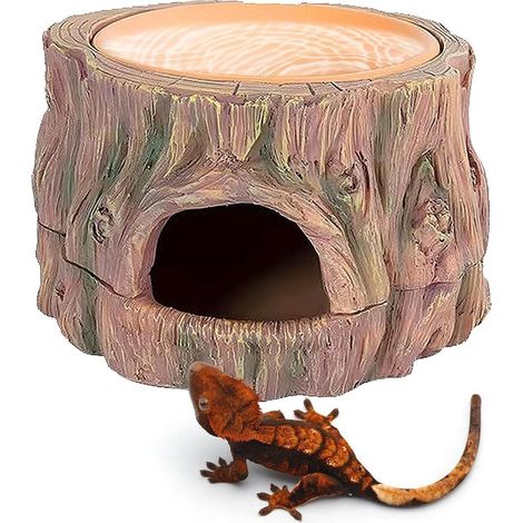3-in-1 Reptile Hideout, Cave for Reptiles and Amphibians, 3-in-1 Reptile Hideout, Reptile Refuge, Hideout and Aquarium Cave for Geckos, Lizards and Bearded Dragons