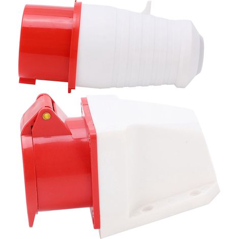 Prise industrielle 16 A 5 broches, montage en surface, triphasée, étanche IP44, 220-380 V/240-415 V, 3P+N+T (1/5)