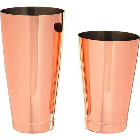 Ensemble shaker à cocktail en acier inoxydable (or rose), 820 ml et 650 ml (1/5)