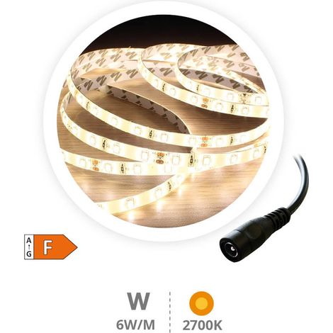 Bande LED 5m 2700K 6W/m 720lm/m 24V IP65 SMD2835 GSC 1504591