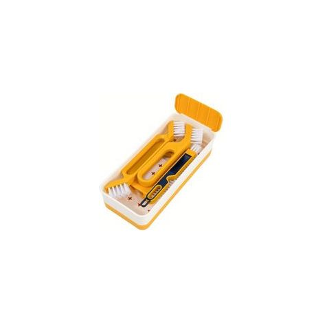 Cepillo de limpieza, cepillo para el alféizar del baño, potente raspador para limpiar encimeras, cepillo para tapas de tazas, cepillo para el alféizar de la ventana - Crezuo