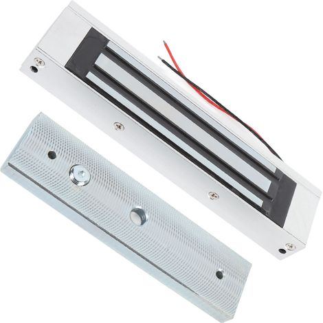 Serrure électromagnétique étanche, force de maintien de 180 kg (396 lbs), électromagnétique 12 V, pour systèmes de contrôle d'accès. (1/5)