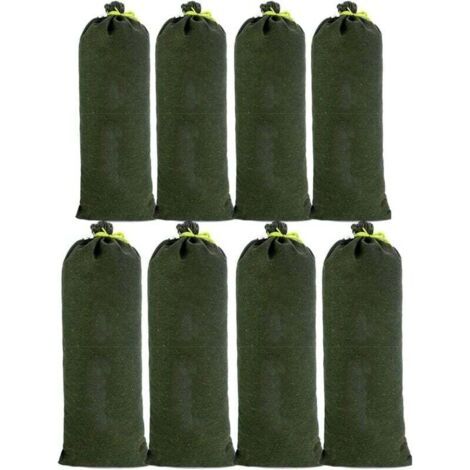8-teiliger Canvas-Sandsack, Hochwasserschutz-Sandsack gegen Überschwemmungen, verbesserte Modelle, verblassen nicht, zur Entwässerung für Garage, Geschäft, Schule, Bahnhof, Gebäude, Fabrik, Lager, 307
