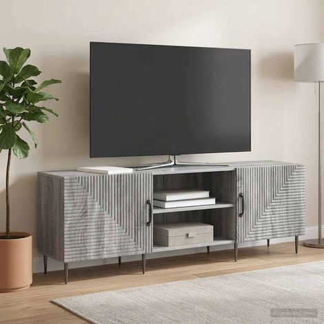 TV-Schränk Graues Sonoma 150 x 31 x 50 cm Holzwerkstoff (1/5)