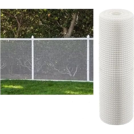 TrAdE Shop Traesio - Rete Di Plastica Protettiva 1 X 5 Mt Bianco Per Cancelli Recinzioni Balconi 206616 - (1/4)