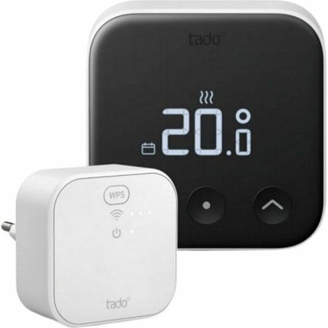 tado Kit de inicio X cableado termostato negro conectado (1/5)